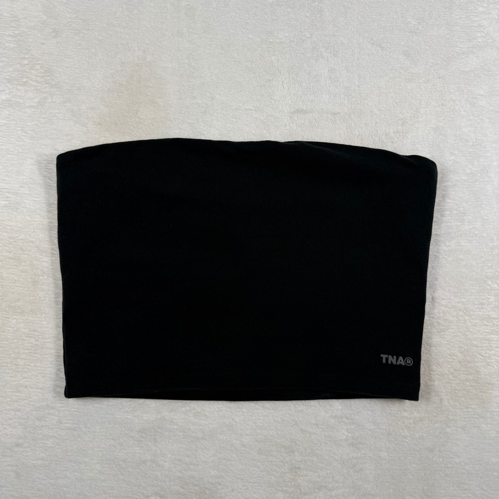 TNA Aritzia Black Tube Top Bandeau Strapless Slim Fit Small